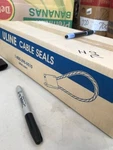 30 Pack Uline Cable Seals Black 3/16"x 12" S-13701 Iso. Fixed Price $35.00.
