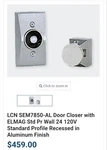 Lcn 7850sem Sentronics Electro Magnet Door Holder 120v Ac / 24v Ac/dc 12v Dc. Fixed Price $160.00.