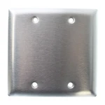 Pass & Seymour Ss23 Standard Blank Wall-plate, Two-gang, Stainless Steel. Fixed Price $6.50.