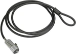 4xem 6ft Laptop Lock Keyless 4 Digit Vinyl Coated Steel Cable Silver. Fixed Price $35.47.