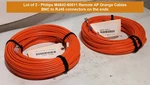 Lot Of 2 Philips M4842-60011 Remote Ap Orange Cables, Bnc To Rj45 Connectors. Fixed Price $74.99.