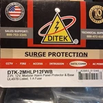 Ditek Dtk-2mhlp12fwb Surge Protector 2 Outlets 12v Black Modular Alarm Panel. Fixed Price $26.99.