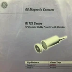 Ge Security R1125-n Mini-max Stubby Press Fit Magnetic Contact 3/8" Dia 1/2" Gap. Fixed Price $7.79.