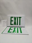 Isolite Xl1 Led Exit Sign Green Aluminum Lpx-em Battery Backup New Open Box. Fixed Price $199.00.