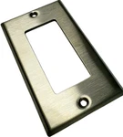 (lot Of 3) Leviton 27c8 Stainless Steel Brushed Wall Plate Cover *free Shipping*. Fixed Price $8.99.
