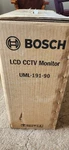 New Bosch Uml-191-90 Lcd Cctv Security Monitor W/all Connecting Cords And Remote. Fixed Price $150.00.