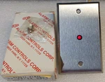Alarm Controls Corp. Rp-28 /24 Volt Red Led 1 Gang Stainless Steel Remote Plate. Fixed Price $14.40.