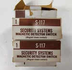 Nutone-scovill Security System Magnetic Alarm Switch/contacts S-117 Nos 2 Sets. Fixed Price $8.99.