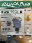 10 Pack Rain Bird R-van-14-360 Rotating Nozzle 8' To 14' 360 Rotation. Fixed Price $46.67.