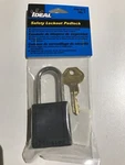 Ideal 44-914 Padlock 1-1/2" Shackle, Black W/key. Fixed Price $10.00.