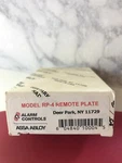 Alarm Controls Rp-4 Remote Wall Plate. Fixed Price $15.00.