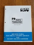 Vtg 1987 Rofu Lock Architectural Electrical Locking Devices Security Hardware. Fixed Price $22.22.