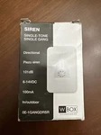 W Box Technologies 0e-1gangdrsr Single-tone Single Gang Siren. Fixed Price $12.00.