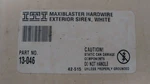 Iti 13-046 Exterior Siren Speaker White Maxiblaster New Nos. Fixed Price $29.00.