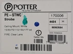 Potter Pe-stwc Ceiling Mount Strobe - Many Available Same Day Shipping. Fixed Price $49.99.