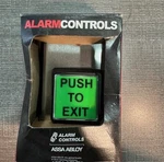 New Alarm Controls Assa Abloy Ts-2 Push To Exit Button, 1.5 Green. Fixed Price $39.99.