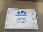 Afi American Fibertek Mt-3486-4 Singlemode Fiber Optictransceiver No Power Adapt. Fixed Price $240.00.
