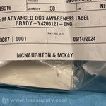 Brady Y4200121-eng Bag Of 50 Gm Advanced Dcs Awareness Labels Fnob. Fixed Price $18.00.