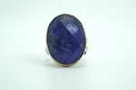Sajen Sterling Silver Lapis Faceted Dome Ring Size 8 1/2. Fixed Price $75.00.